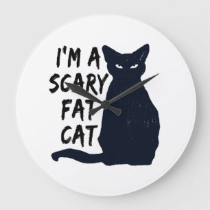 Engelengrond Halloween Zwart Kat Ontwerp grafisch Grote Klok