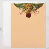 ENGELENHART WAX ZEGEL Monogram Roze (Voorkant / Achterkant)