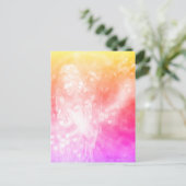 engelenharten bidden roze mooie Waterverf kunst Briefkaart (Staand voorkant)