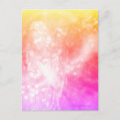 engelenharten bidden roze mooie Waterverf kunst Briefkaart (Voorkant)