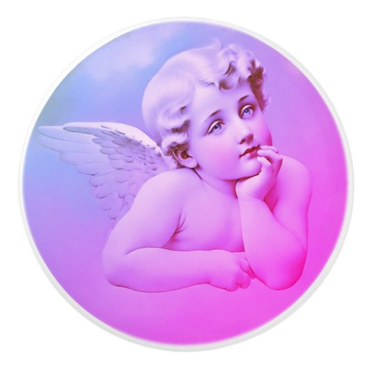 Engelenknop Keramische Knop (Voorkant)