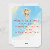  engelenkok Holly Christmas cake Feestdagenkaart (Achterkant)