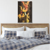 Engelenkoor van Simon Marmion, Renaissancekunst Canvas Afdruk (Insitu (Slaapkamer))