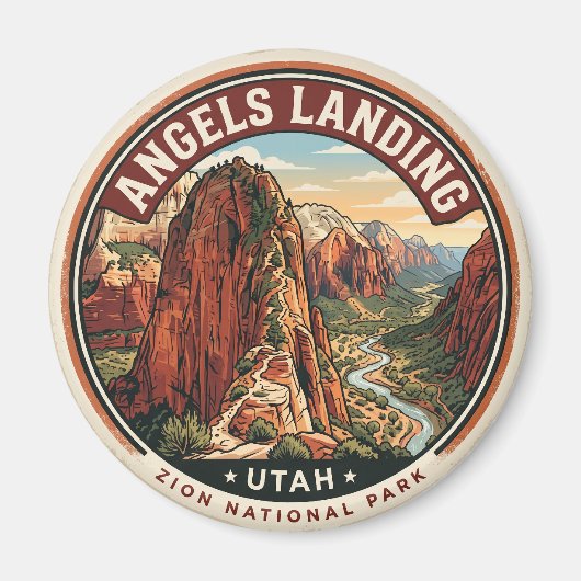 Engelenlanding USA Magneet (Voorkant)