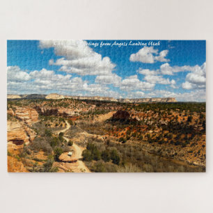 Engelenlanding Utah. Kerstgroeten Legpuzzel