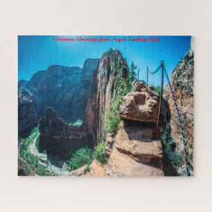 Engelenlanding Utah. Kerstgroeten Legpuzzel