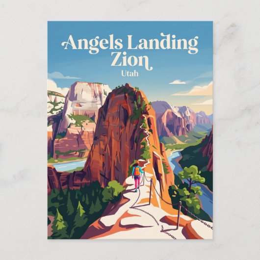 Engelenlanding Zion USA Briefkaart (Voorkant)