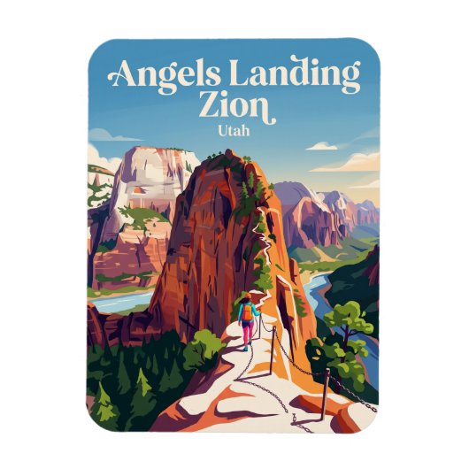 Engelenlanding Zion USA Magneet (Verticaal)