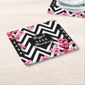 Engelennummer "4444"  kartonnen onderzetters (Schuin)