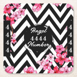 Engelennummer "4444"  kartonnen onderzetters