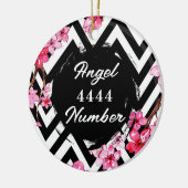 Engelennummer "4444" keramisch ornament (Links)