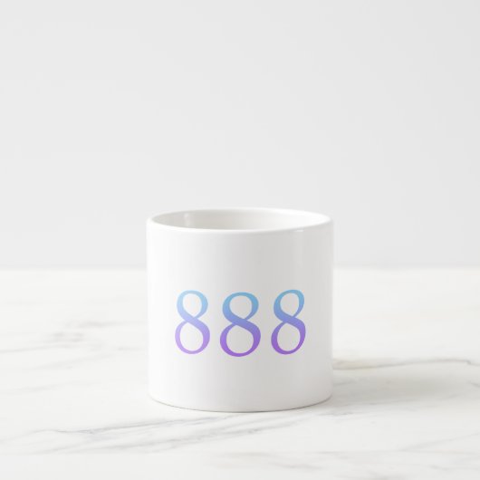 Engelennummer 888 - Evenwicht Espresso Kop (Voorkant)