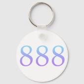 Engelennummer 888 - Evenwicht Sleutelhanger (Achterkant)