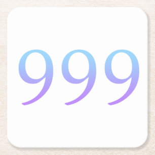 Engelennummer 999  kartonnen onderzetters