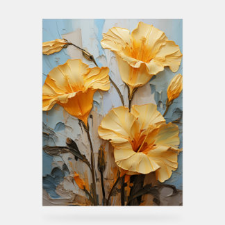 Engelentrompet - Impasto Floral Acryl Bord
