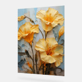 Engelentrompet - Impasto Floral Acryl Bord (Hoek)