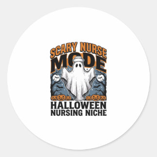 Engelenverpleegsterkostuum Halloween Geest Verplee Ronde Sticker