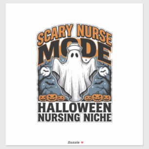 Engelenverpleegsterkostuum Halloween Geest Verplee Sticker