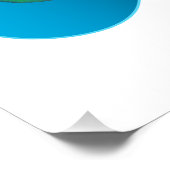 Engelenvissen Tweeling - Drie Blauwe Hart Illustra Perfect Poster (Hoek)