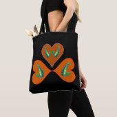 Engelenvissen Tweeling - Drie Rode Hart Illustrati Tote Bag (Dichtbij)