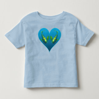Engelenvissen Tweeling in een Blauwe Hart - Illust Kinder Shirts
