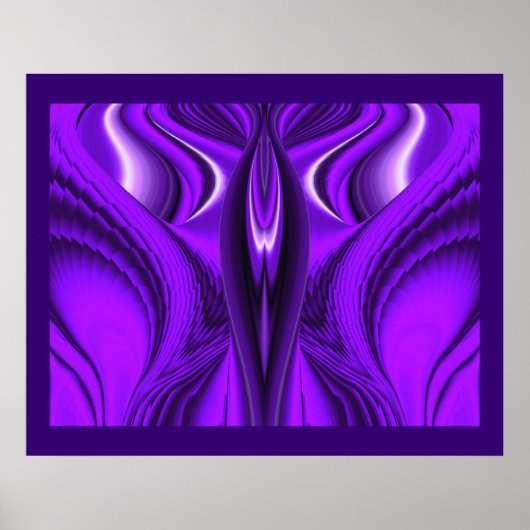 Engelenvleugels, Abstracte Fantasie Regenboog Kuns Poster (Voorkant)