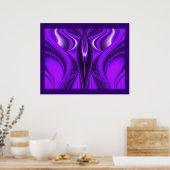 Engelenvleugels, Abstracte Fantasie Regenboog Kuns Poster (Keuken)