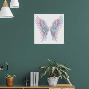 Engelenvleugels Aquarel Kunstprint Spirituele Mu Poster