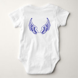 Engelenvleugels Baby Body Blauw Romper