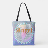 Engelenvleugels boodschappentas tote bag (Achterkant)