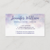 Engelenvleugels en oneindigheidssymbool - watercol visitekaartje (Achterkant)