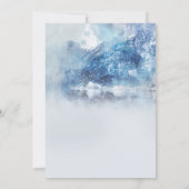 Engelenvleugels Foto Blauwe Viering Van Het Leven Kaart (Achterkant)