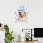 Engelenvleugels Herdenking van het Leven Foto Welk Poster (Thuiskantoor)