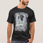 Engelenvleugels Herdenkingsfoto T-shirt (Voorkant)