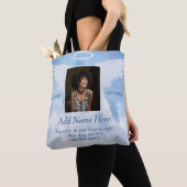 Engelenvleugels Herinneringsfoto Herdenking Tote Bag (Dichtbij)