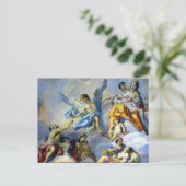 engelenvleugels in fresco briefkaart (Staand voorkant)