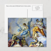 engelenvleugels in fresco briefkaart (Voorkant / Achterkant)