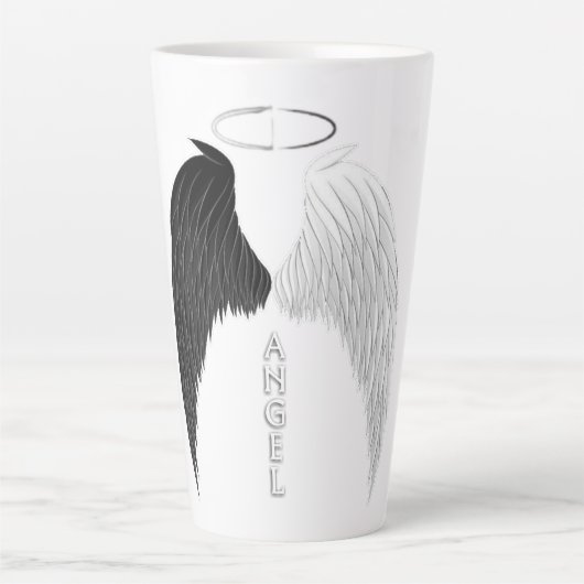 Engelenvleugels Latte Mok (Voorkant)