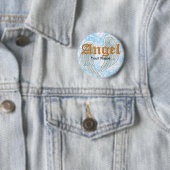 Engelenvleugels Speld Ronde Button 5,7 Cm (In situ)