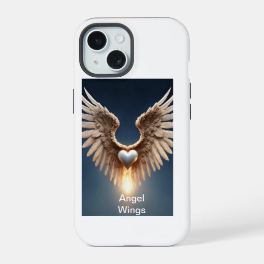 Engelenvleugels telefoonhoesje iPhone 15 case (Achterkant)