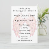 Engelenvleugels Uitnodiging (Staand voorkant)