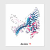 engelenvleugels voor Vaderdag Sticker (Vel)