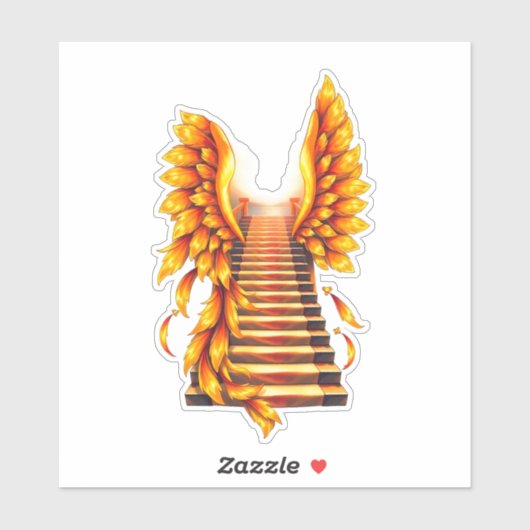 engelenvleugels voor Vaderdag Sticker (Vel)