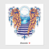 engelenvleugels voor Vaderdag Sticker (Vel)