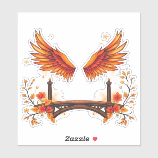 engelenvleugels voor Vaderdag Sticker (Vel)