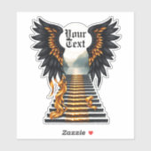 engelenvleugels voor Vaderdag Sticker (Vel)