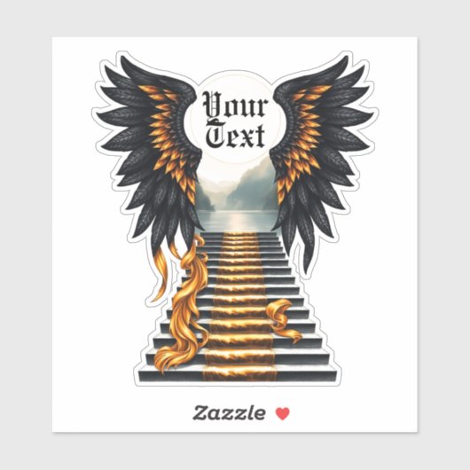 engelenvleugels voor Vaderdag Sticker (Vel)