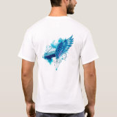 engelenvleugels voor Vaderdag T-shirt (Achterkant)