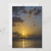 Engelenvleugels Zeilboot Foto Viering Van Het Leve Kaart (Achterkant)