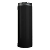 Engelenvleugels zwart en wit thermosbeker (Achterkant)